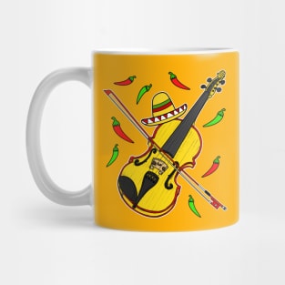 Cinco De Mayo Violin Violinist Mexican Musician Mug